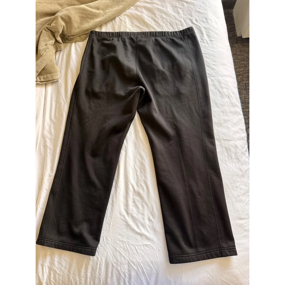 The North Face Mens Black Fleece Sweatpants Straight Leg Size L
